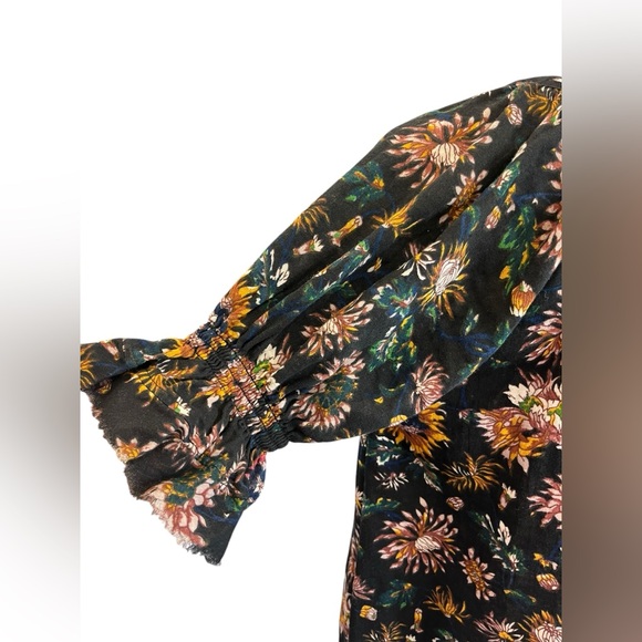 Natural Life Floral Ruffle Sleeve Knee Length Dress Size Medium - Picture 10 of 12